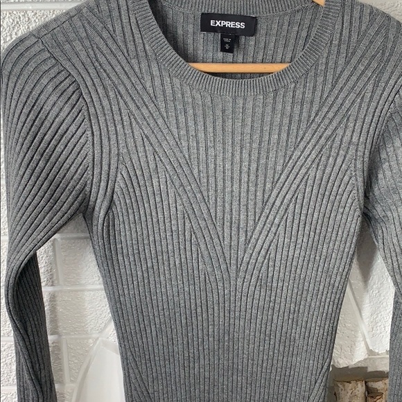 Express gray sweater dress (M) - Picture 4 of 4